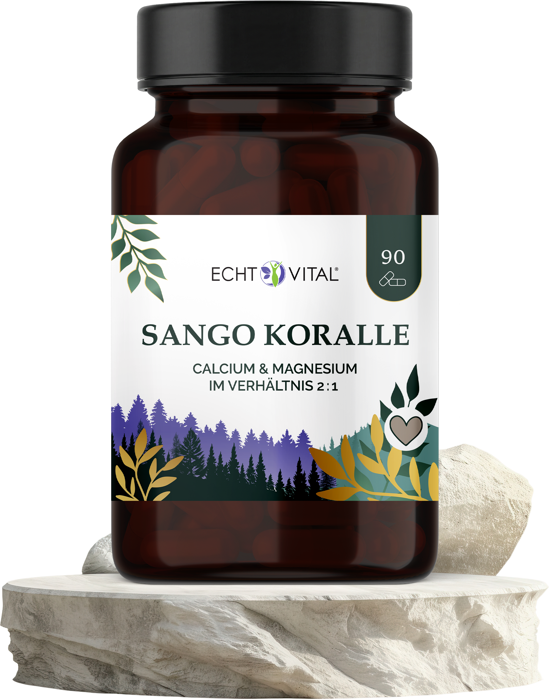 Sango Koralle Kapseln - ECHT VITAL Premium Qualität